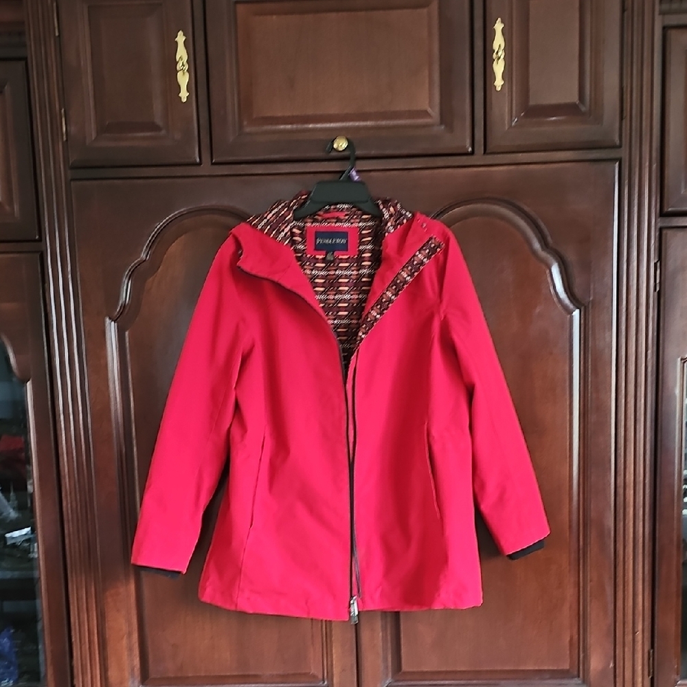 Pendleton Women's Red Utility Jacket with Pattern… - image 1